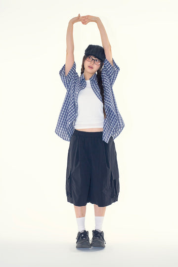 After cargo bermuda pants